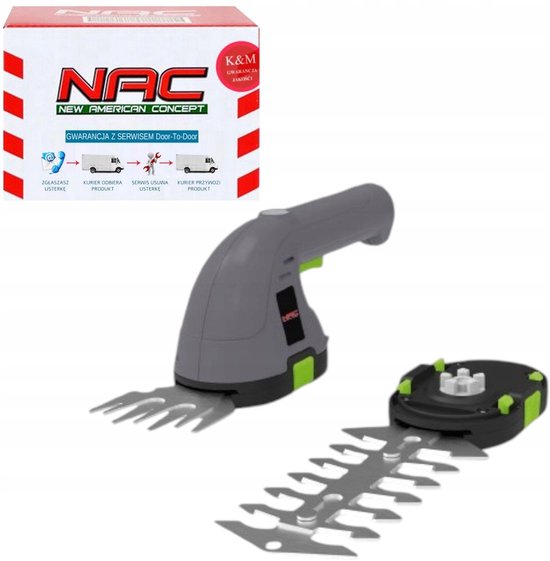 NAC TA36-E-B15-JN Serie - Draadloze Gardenschaar - 3,6V - Litium-Ion van Merkloos	