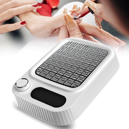 Nail Vacuum Cleaner met Verstelbare Extractor - Acrylic Dust Collector met Laag Geluid en Hoge Zuigkracht - Geschikt voor Nagelsalon, Nagelontwerp en Manicure van Merkloos	