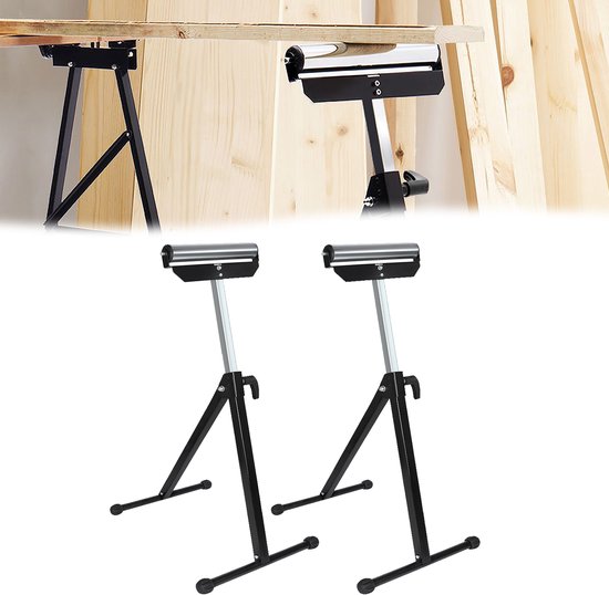 NAIZY in hoogte verstelbare zwenkwielstandaard, 2x zwenkwielstandaard 68-107cm inklapbare zwenkwielstandaard met antislipvoetjes, belastbaar tot 60kg van Merkloos	