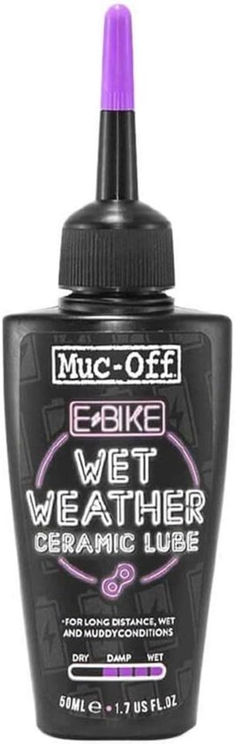 Natte Kettingolie voor E-bikes - Premium Fiets Kettingspray 50ml van Merkloos	