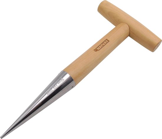 Nature - Pootstuk - met houten kruksteel - FSC-wilgenhout van Merkloos	