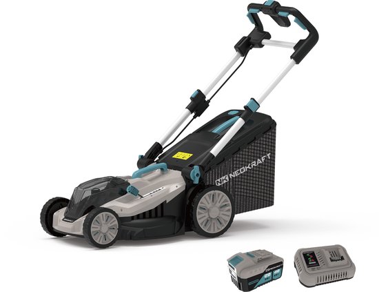 Neokraft - 40V Accu grasmaaier - 43cm maaibreedte - 5 Instelbare hoogtes - Incl 50L opvangbak - incl. accu & lader