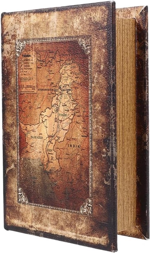 Nep Boek Opbergdozen - Bijbel Opbergdoos - Retro Afleiding Boek - Decoratieve Bibelot Voor Postkaart Foto's Sieraden Afstandsbedieningen van Merkloos	