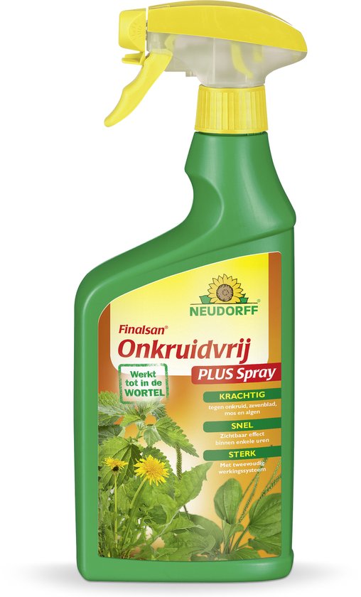 Neudorff Finalsan Onkruidvrij Plus Spray 750 ml - Kant en Klaar Spray Onkruidbestrijding - Onkruid en Mos Bestrijden - Onkruidbestrijder Paden en Opritten - Glyfosaatvrij Onkruidverwijderaars