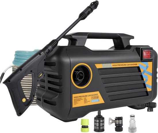 NextNovaDeals Hogedrukreiniger - 220V - Draagbare Autowasser - Met Schuimpot - Voor Vloer Meubels Tuin En Irrigatie - Waterdichte Schakelaar
