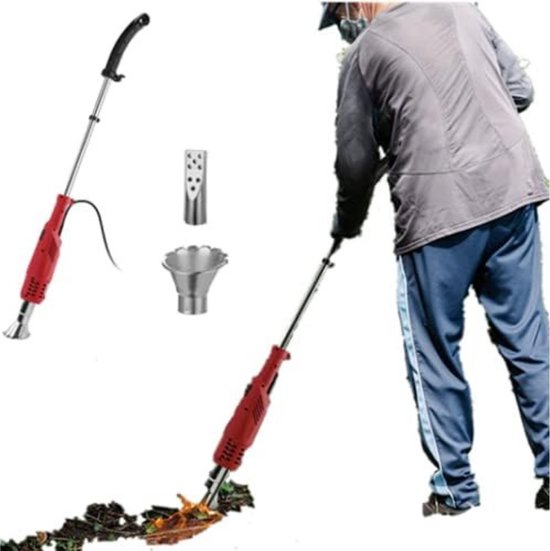 Nexvo® Onkruidbrander Electrisch - Onkruidbrander - Electrische Onkruidbrander - 650 Graden - Rood - 50cm x 12cm x 9cm van Merkloos	