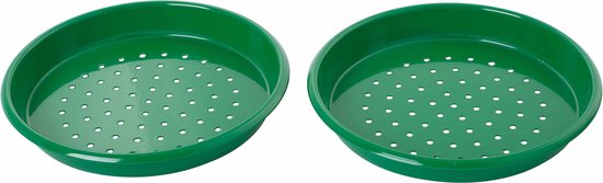 Nienhuis Montessori Kinder Zandzeef - Speelgoed 2 jaar - Zandbakspeeltjes - Strandspeelgoed - Kinderspeelgoed - Plastic - Groen - Ø 15 cm