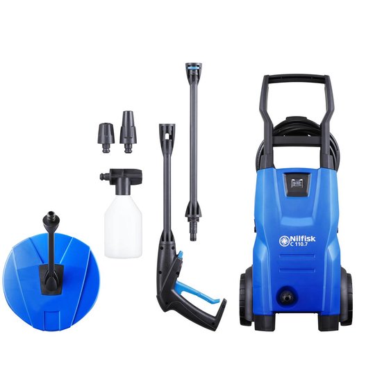 NILFISK C110.7-5 PC X-TRA HOGEDRUKREINIGER 5 MTR WATERSLANG TERRASREINIGER 5 JAAR GARANTIE van Nilfisk