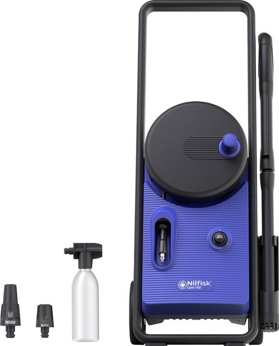 NILFISK CORE 140 POWER CONTROL PCA HOGEDRUKREINIGER 140 BAR SLANGHASPEL TERRASREINIGER WASBORSTEL REGELBARE WERKDRUK 5 JAAR GARANTIE van Nilfisk