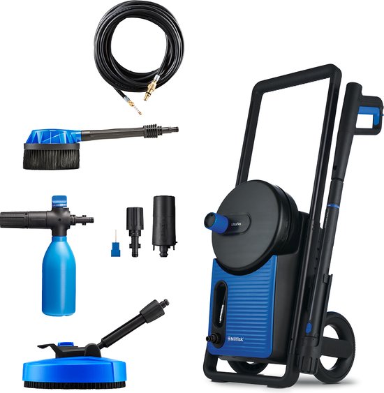 NILFISK EXCELLENT 160 PAD HOGEDRUKREINIGER 160 BAR TERRASREINIGER WASBORSTEL RIOOLSLANG 5 JAAR GARANTIE van Nilfisk