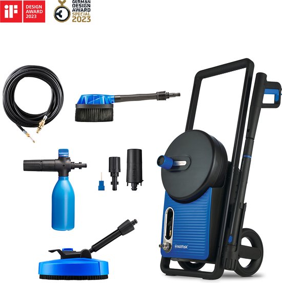 Nilfisk Excellent 180-12 Smart Assistant- hogedrukreiniger - 180Bar - 12m slang - Smart Assistant - Patio Cleaner - Drain Tube - Autobrush van Nilfisk