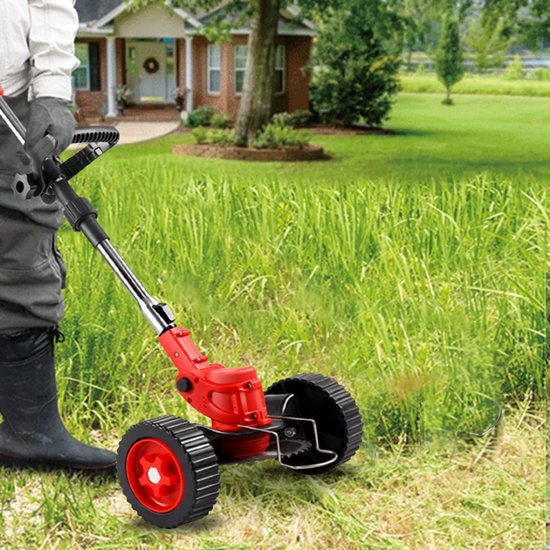 Nivard Kantenmaaier Electrisch - Met Accu - Draadloos - Voegenborstel - Grastrimmer - Kantensnijder - Onkruidborstel - Bosmaaier - Elektrische - 2 Accu's van Merkloos	