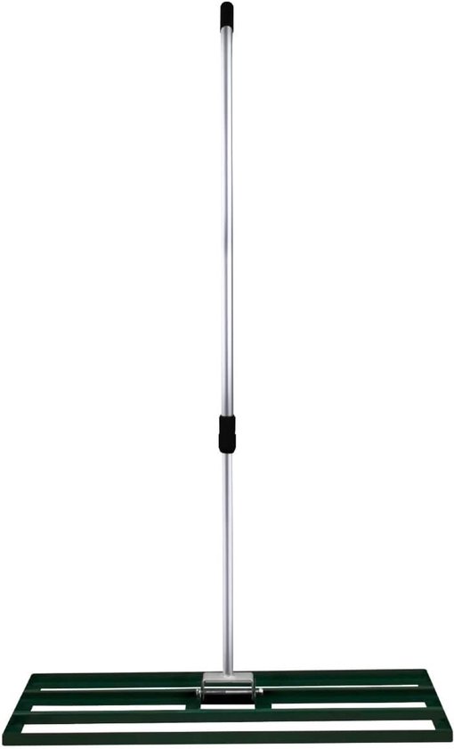 Nivellering Hark Grond Leveler 50 cm - Verstelbaar Handvat 1.20-1.90 m Tuin Gazon Golf Zand Golfbaan Gras Achtertuin Bodemnivellering Nivelleren - Groen