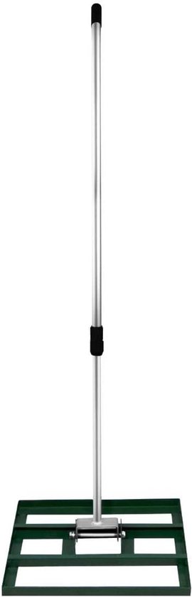 Nivellering Hark Grond Leveler 50 cm - Verstelbaar Handvat 1.20-1.90 m Tuin Gazon Golf Zand Gras Golfbaan Achtertuin Bodemnivellering Nivelleren - Groen