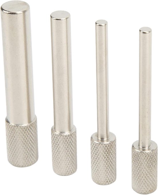 Nokkenas Distributieset - 4-delige Borgpenset - Motortiming Vervanging - Metaalzilver - Hoge Hardheid - voor Citroen 1.4 1.6HDi van Merkloos	