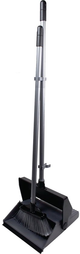 Nölle veegset aluminium steel met inklapbare schep en bezem - 456... van Merkloos	