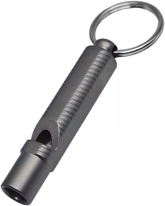 Noodfluitje - 120db - waterdicht - titanium fluitje met sleutelhangerbevestiging voor wandelen - kamperen - outdoor - sport - veiligheid van SafetyPro