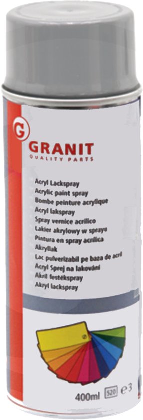 NOPOLUX WILCKENS GRANIT - Spuitlak - Donkergrijs - 400ml van Merkloos	