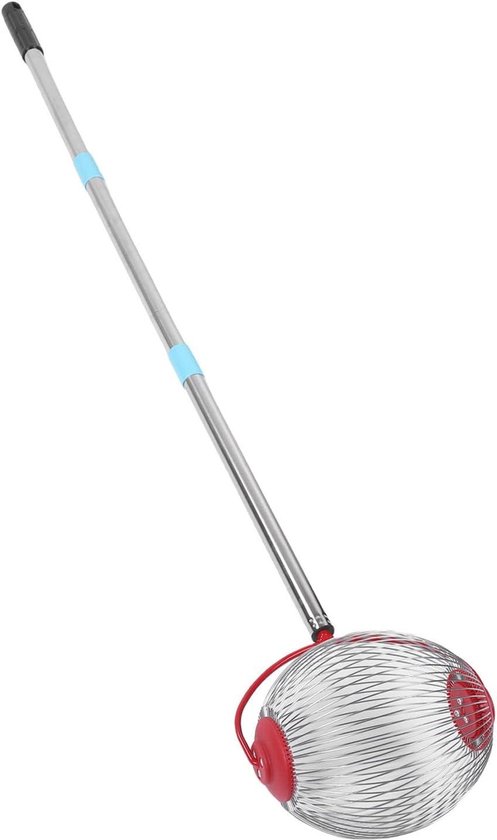 Notenk్రహter - Fruitplukker Ballenvanger - Buiten Verzamelen - Uitschuifbare steel - 113.5 cm - Zilver