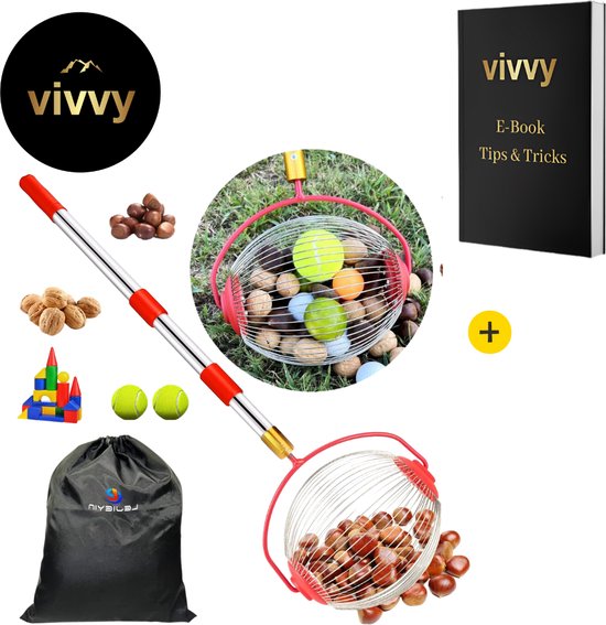 Notenraper - Eikelraper 2 In 1 - Walnootraper Waterbestendig - 100% Tevredenheidsgarantie - Verstelbaar In Lengte van Strexx