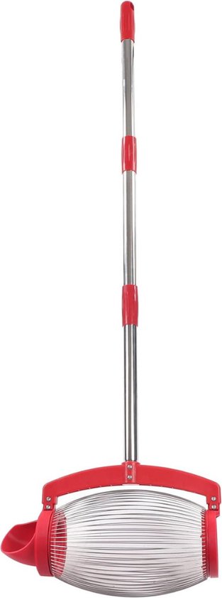 Notenraper – Walnootraper - Notenverzamelaar - Walnoten Raper – Verstelbare Lengte – Rood – Inclusief opbergtas van Merkloos	