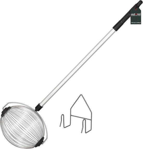 Notenverzamelaar - Fruitplukker - Tuinieren - Verstelbare steel - 105-145 cm - Zilver