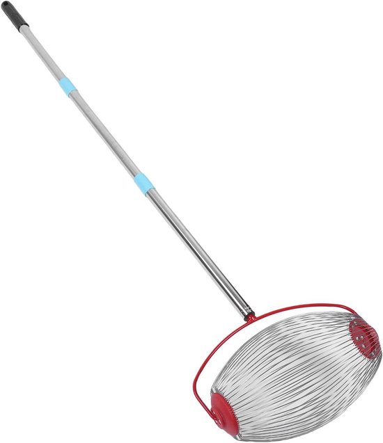 Notenverzamelaar Roller - Noten Prikker - Fruit Verzamelen - Roestvrijstalen Constructie - 113.5 cm - Zilver
