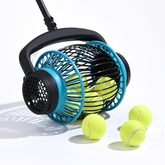 Notenverzamelaar - Tennisballenverzamelaar - Golfballenplukker - Fruitpluktrommel - Verstelbare telescopische notenverzamelaar van aluminiumlegering - Golfaccessoires - Geschikt voor het verzamelen van walnoten, kastanjes en golfballen - Blauw
