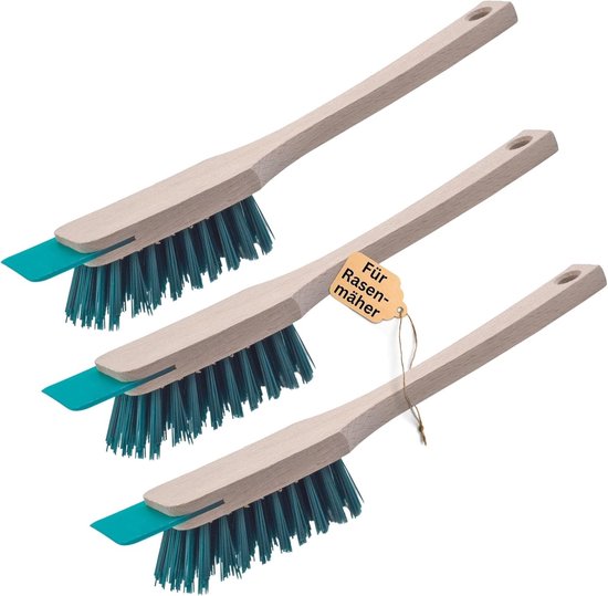 Novaliv 3-delige borstel voor grasmaaiers Grasmaaierborstel met schraper 30 cm grasmaaierborstel voor elektrische zitmaaiers en zitmaaiers, evenals handvegers en heggenscharen. Geschikt voor reinigers. van Novaliv