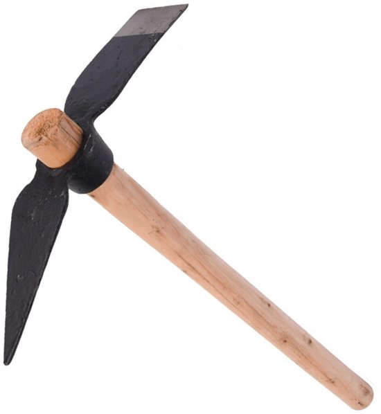 NTHProducts - Pickaxe - Multifunctioneel - Comfortabel houten handvat - Compact formaat - Tuingereedschap - Handgereedschap voor buiten - Geschikt voor...