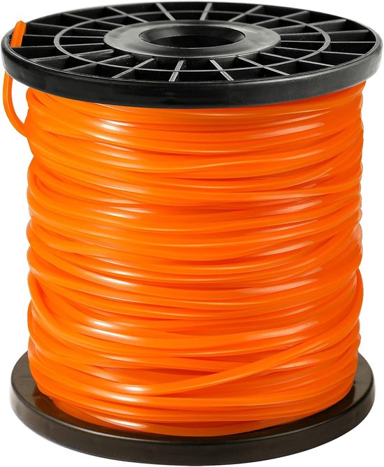 Nylon Grastrimmer Draad 2.4 mm x 75 m Vierkant - Slazendraad Voor Bosmaaier