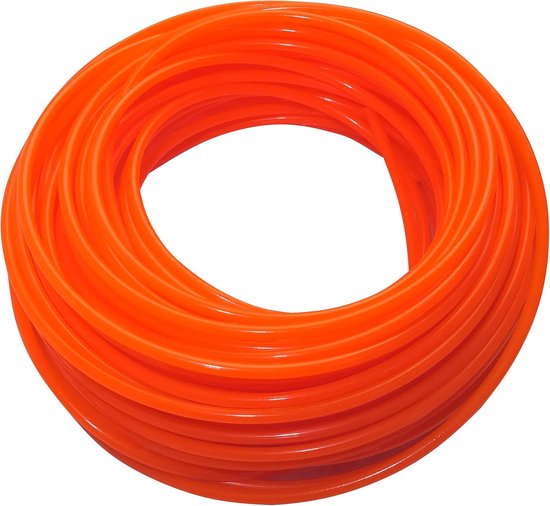 Nylon Koord 2,40 mm x 15 m voor Grasmaaier en Trimmer - Reservekabel voor Bosmaaier en Onkruidverdelger - Ronde Profiel - Gazon Snijder