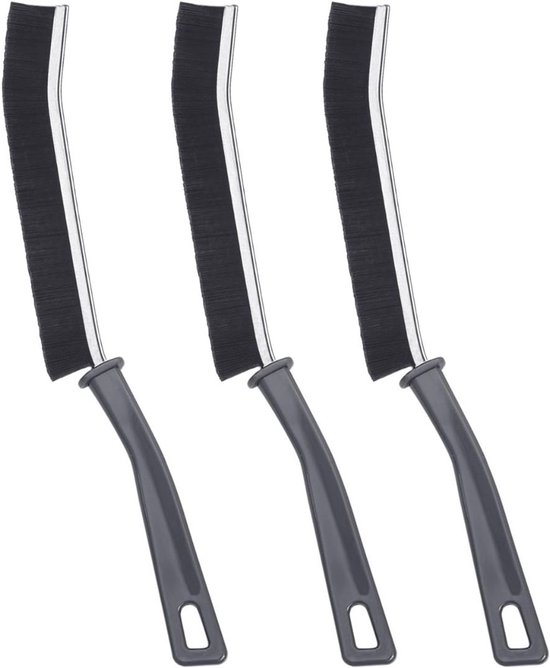 Octav8® Voegenborstel - Schoonmaakborstel - Voegenkrabber - 3 Stuks - Kunststof van Merkloos	