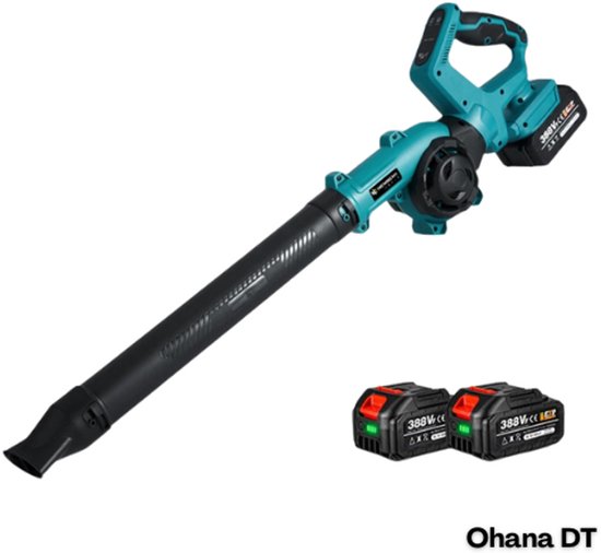 Ohana DT - Bladblazer Met Accu En Oplader - Inclusief 2 Accu's - 350KM/H - Draadloos & Ergonomisch Design - Lichtgewicht van Merkloos	