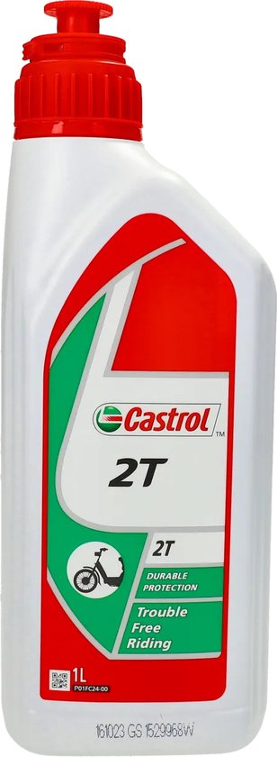 Olie Castrol 2T Rood Motorolie - 1 Liter van $