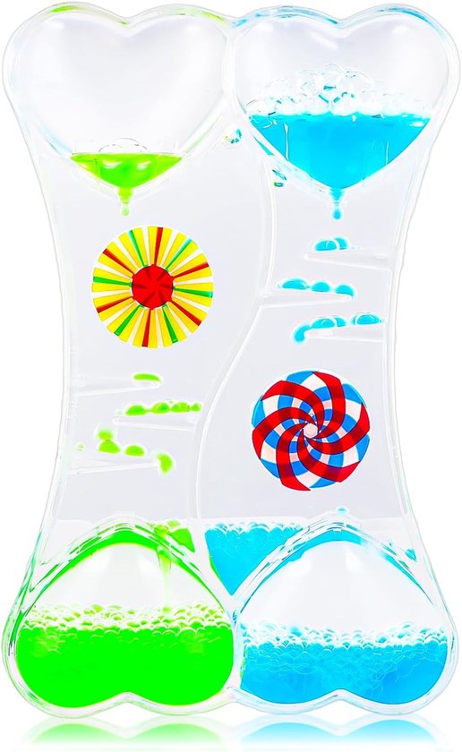 Olie Vloeibare Zandloper - Bubble Timer - Kleur Lava Lamp - Vloeibare Bubbler - Vloeibare Zandloper Timer - Kleurrijke Vloeibare Timer - Sensorisch Speelgoed voor Activiteit en Ontspanning - Angstvermindering van Merkloos	