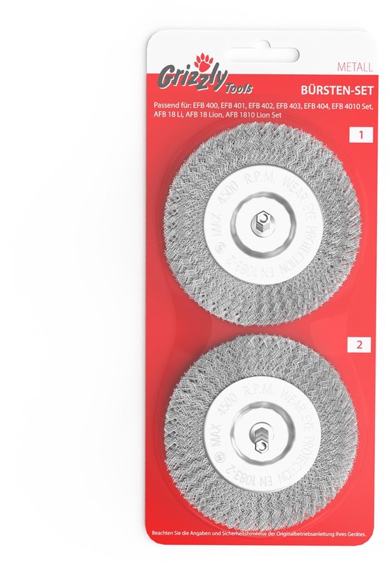 Omgoods - Elektrische Voegenborstel Set van 2 voor Grizzly Tools