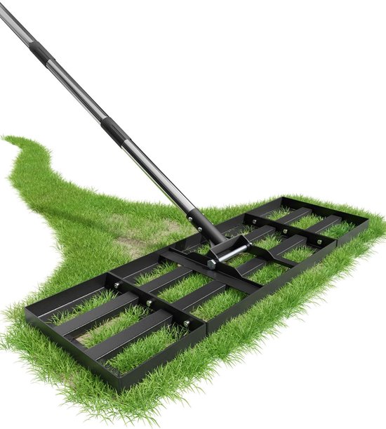 Omgoods - Graskraper met Verstelbare Lengte - Nivelleringshark voor Tuin
