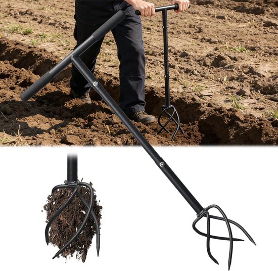 Omgoods - Handfree Tuinklauw - 3 ft Tuin Gereedschap voor Bodembewerking