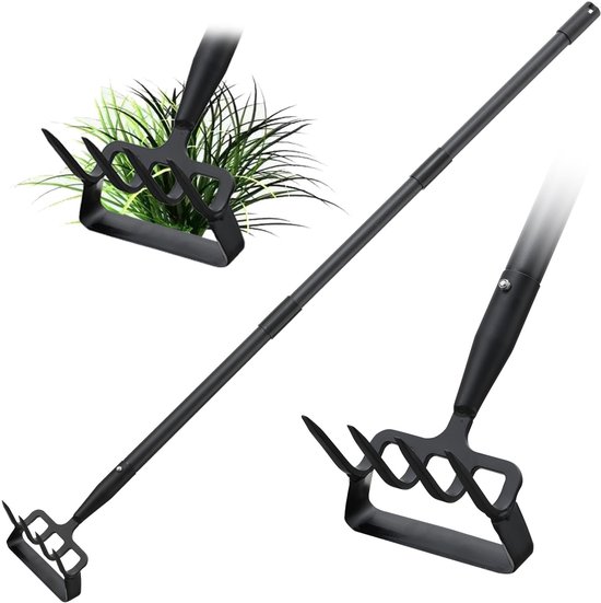 Omgoods - Kobmi 2-in-1 Tuinhak, 152 cm Handvat - Onkruidverwijderaar en Cultivator