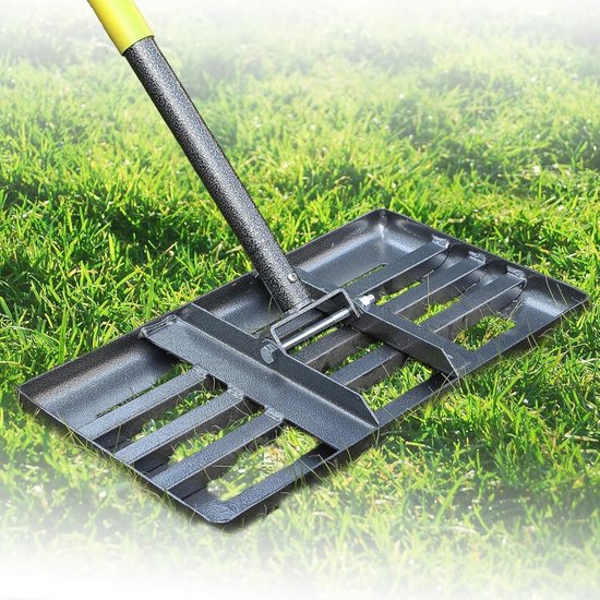 Omgoods - Leveling Rake met Verstelbare Handgreep voor Efficiënte Bodemverdeling