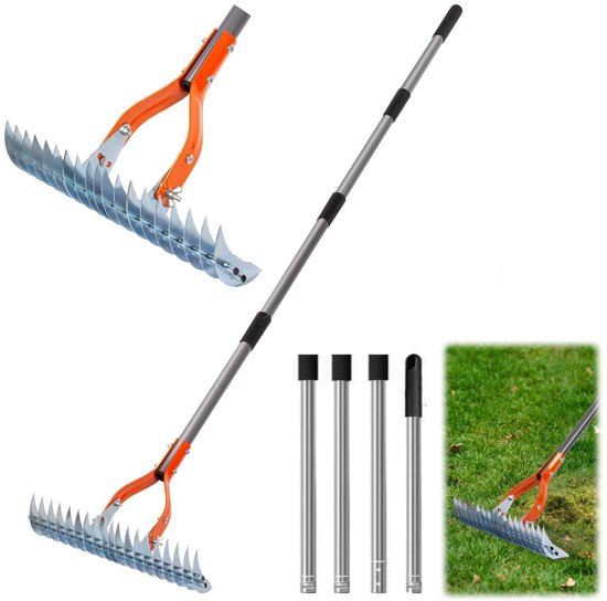 Omgoods - Metalen Scharifier Hark voor Tuin en Gazononderhoud