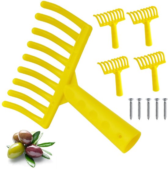 Omgoods - Professionele Plastic Olijvenriek met 9 Tanden