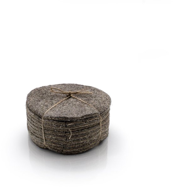 Omgoods - Set van 10 Wol Mulch Matten voor Tuinonderhoud