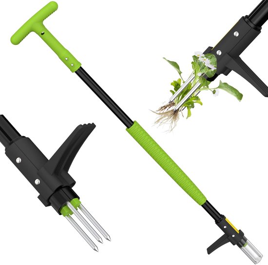 Omgoods - Staande Onkruidverwijderaar met Lange Handgreep - Effectieve Tuin Tool