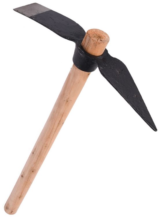 Omgoods- Tuinplukker Dubbelzijdig Gebruik - Tuingereedschap - Houten Handvat - Hoog Koolstofstaal - Stevig en Solide - Antislip Handvat