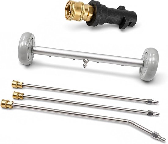 Ondervloerreiniger voor auto, vloerreiniger met 3 verlengbuizen en 1/4 inch snelaansluiting, 4000 psi, voor tuin, camper, trottoir, SUV, stijl i (stijl 1)