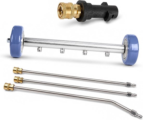 Ondervloerreiniger voor auto, vloerreiniger met 3 verlengbuizen en 1/4 inch snelaansluiting, 4000 psi, voor tuin, camper, trottoir, SUV, stijl i (stijl 2)