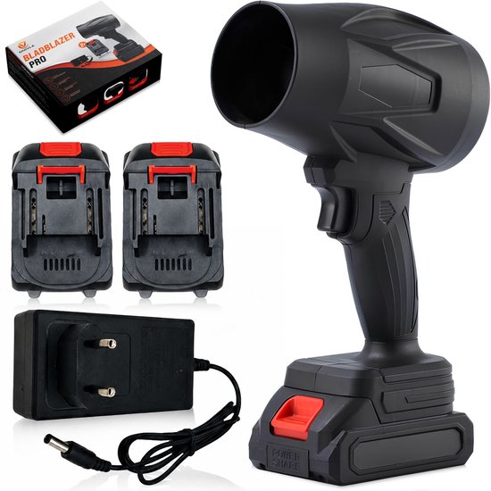 Onivla® Mini Bladblazer 20V – Draadloze Blower & Vacuüm 700W – Incl. 2 Accu’s en Draagkoffer – Industriële Krachtige Luchtblazer voor Tuin, Auto & Werkplaats – Compact en Oplaadbaar
