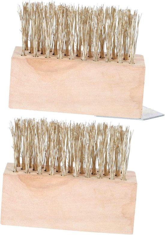 Onkruid Borstel Set - Tegel Schraper - Tuin Schoonmaken - Antislip Handvat - 2 Stuks - Diverse Kleuren